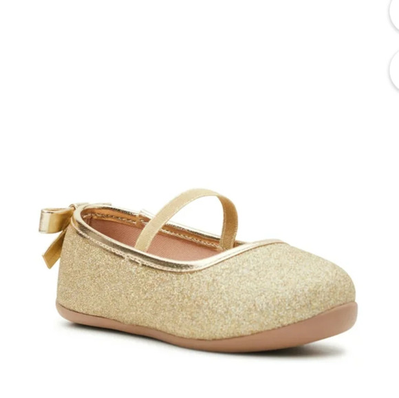 Wonder Nation Baby Girl Ballet Flat Shoes Size 5 - Picture 1 of 6